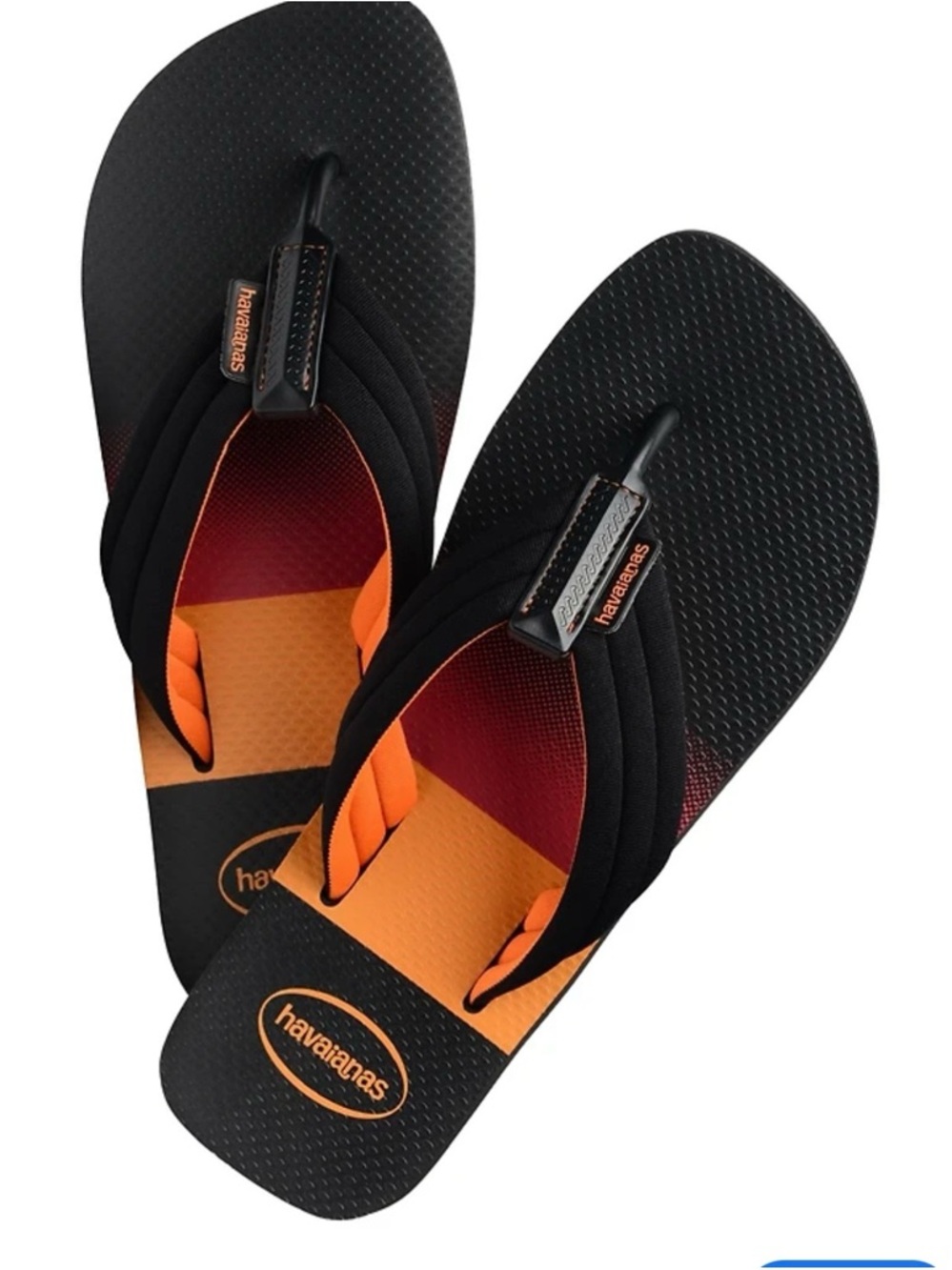 Havaianas Men’s Black & Orange Gradient Flip Flops